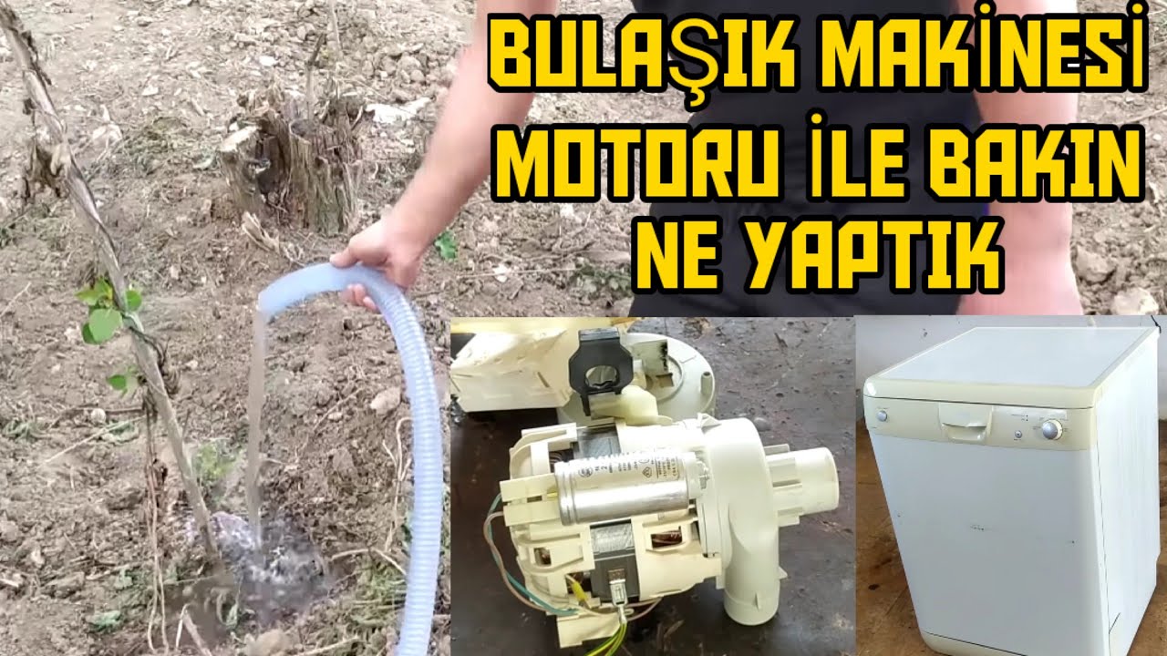 Конструкция водяного насоса с двигателем посудомоечной машины, посудомоечная машина