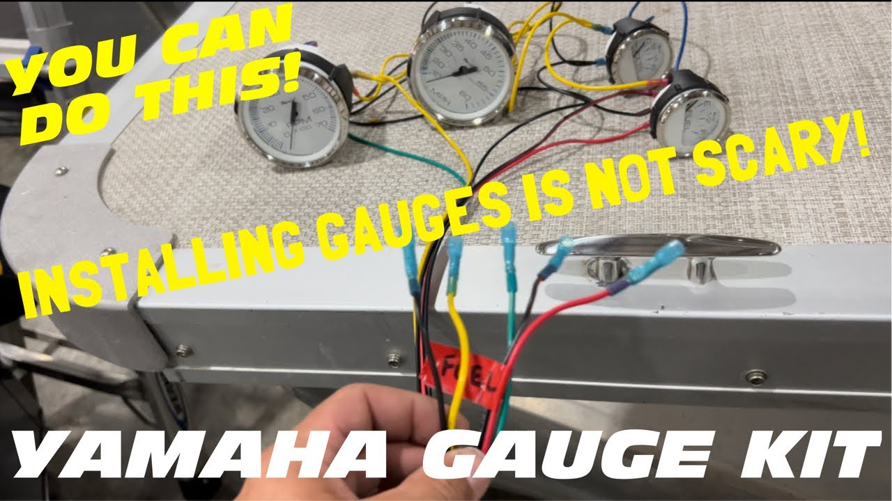 BOAT GAUGE WIRING EXPLAINED - Yamaha Outboard Faria Gauge Package - YouTube