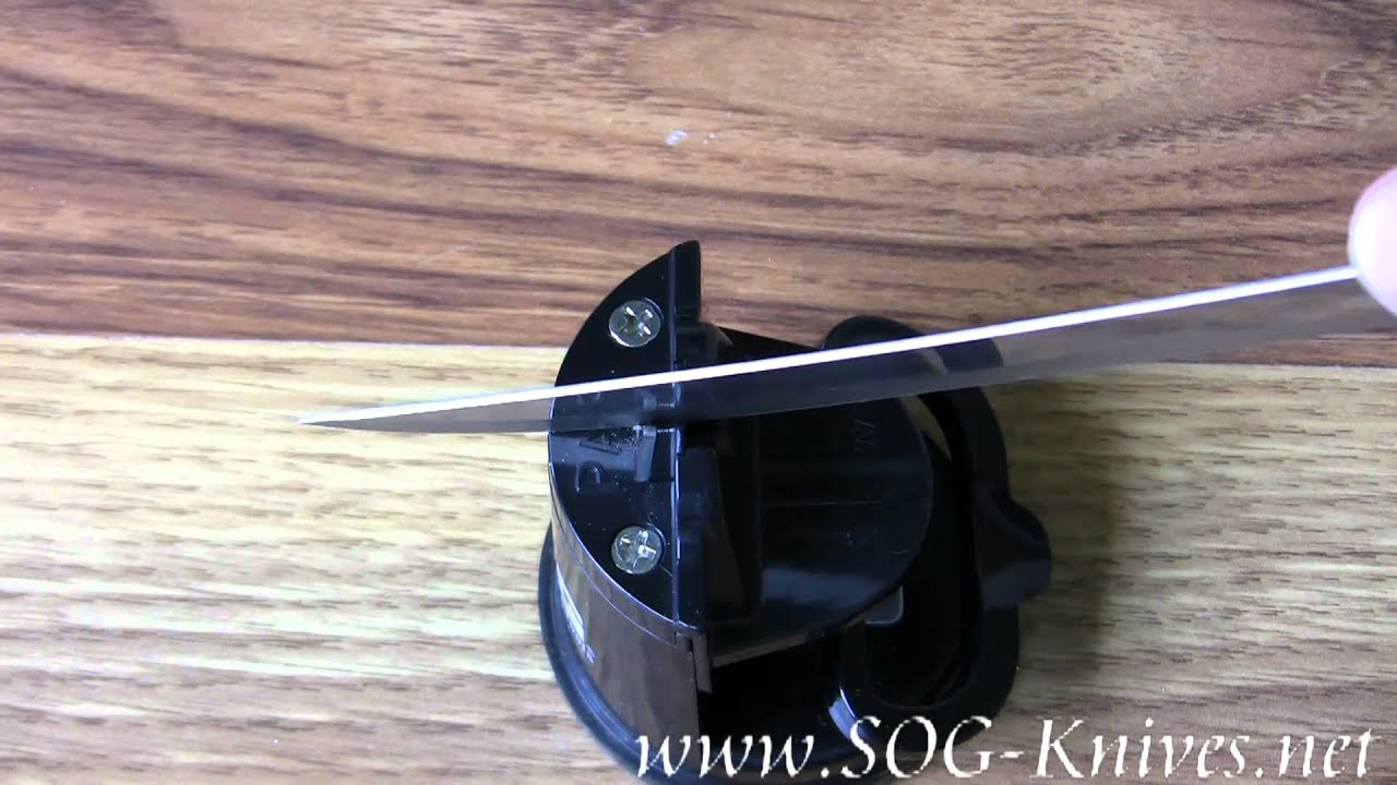 Sog Countertop Knife Sharpener Sh 02 Demo Youtube