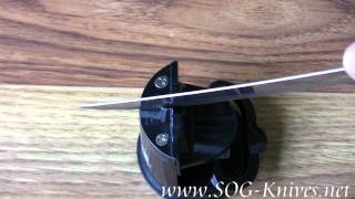 SOG Countertop Knife Sharpener SH-02 Demo 