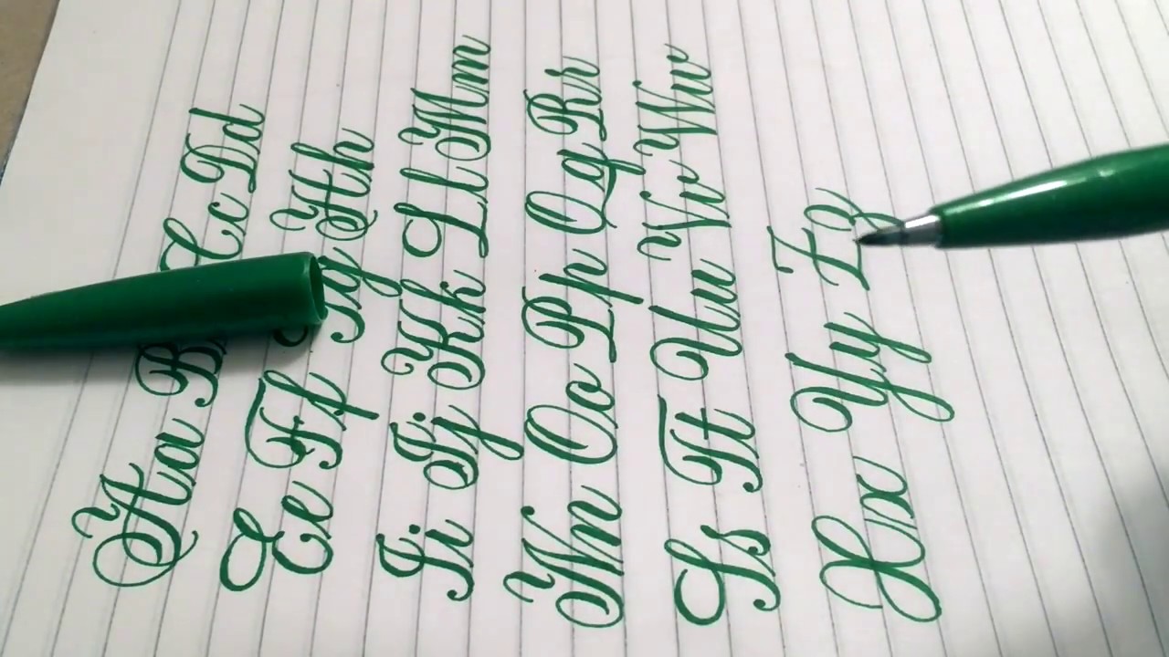 Copperplate Calligraphy With Brush Pen