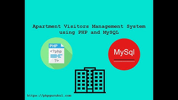 Apartment Visitors Management System using PHP and MySQL