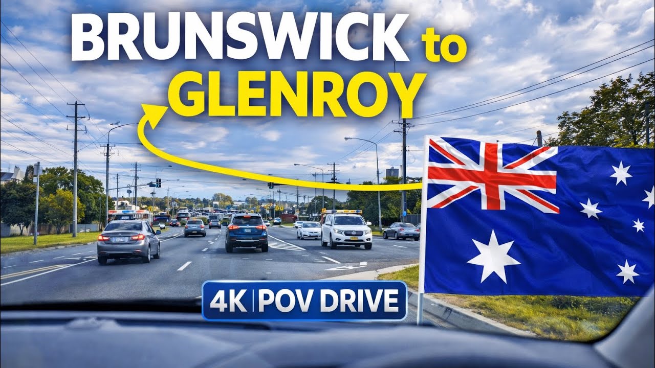 POV Drive Brunswick to Glenroy Melbourne | Real Driving Australia 4K