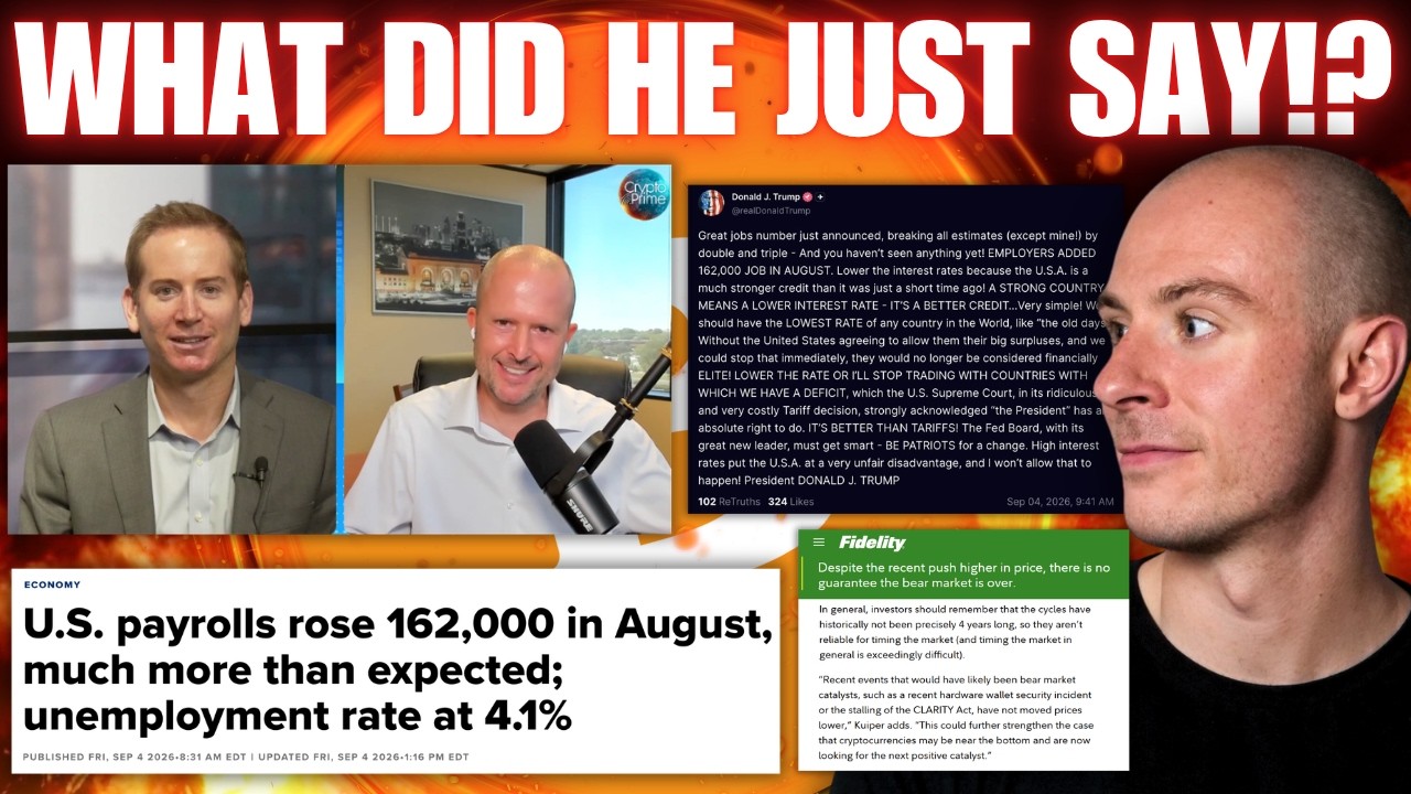 WHAT DID TRUMP JUST SAY!?!?! BlackRock's Recent BTC Comments! Fidelity Calls BTC Bottom?? US JOBS...