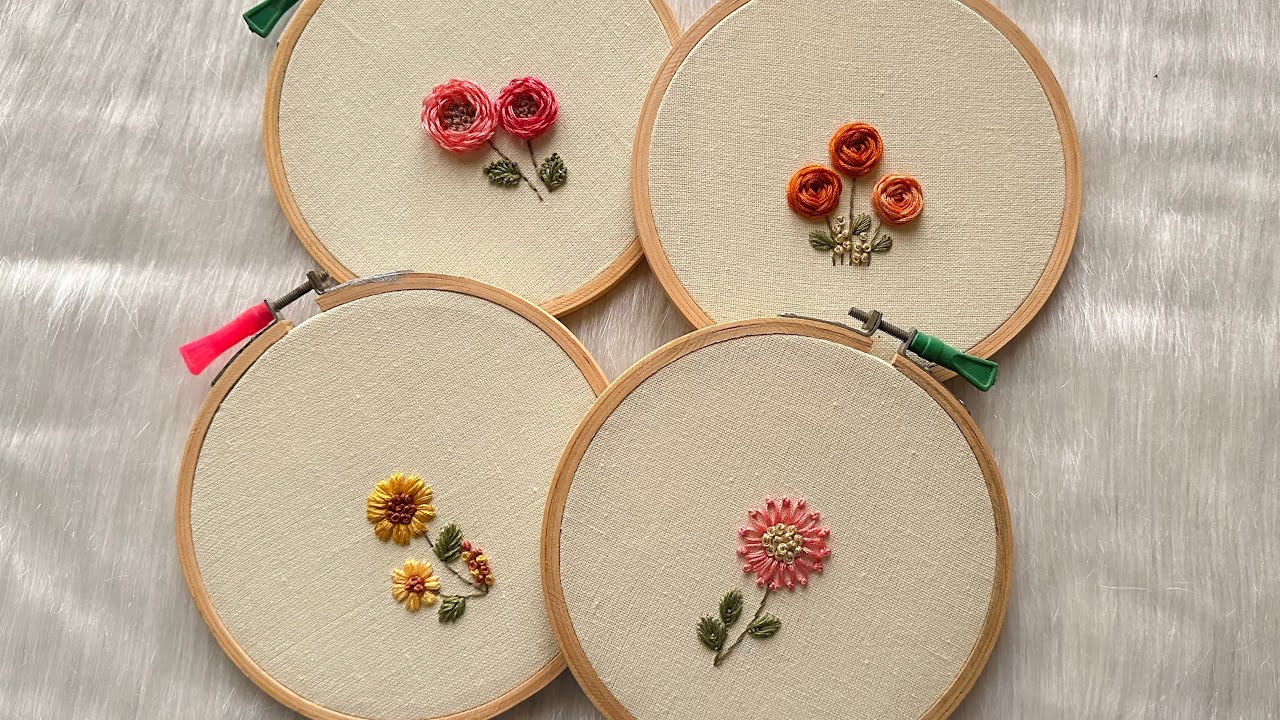 very-easy-and-beautiful-hand-embroidery-flowers-compilation