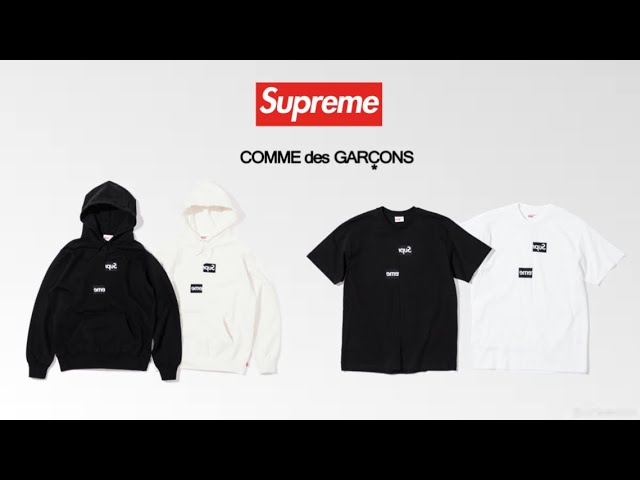 Supreme FW18 Week 4 x Comme des Garçons Split Box Logo Instore