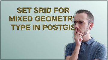 Set SRID for mixed geometry type in PostGIS