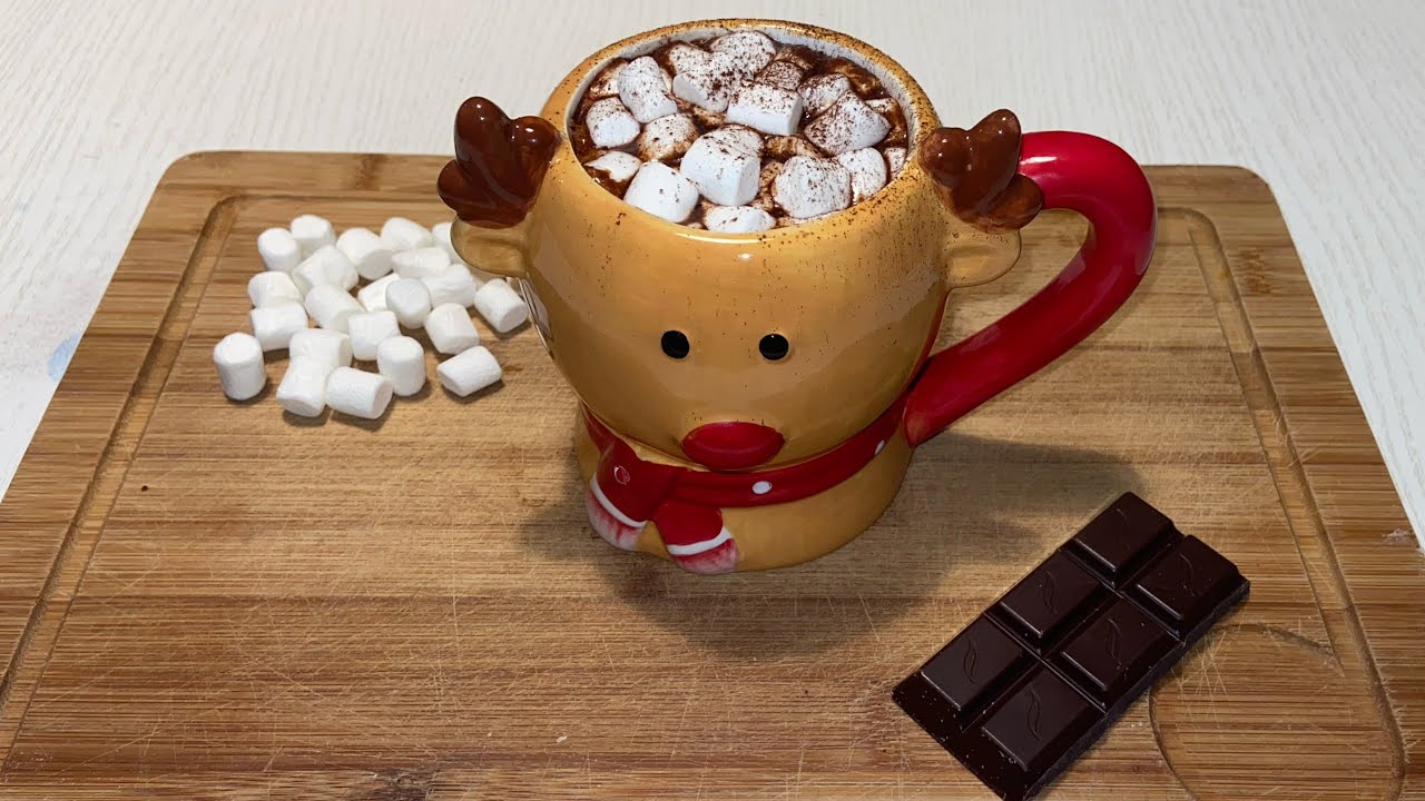 Recette - Chocolat chaud aux mini chamallows en vidéo - 750g.com, Recette