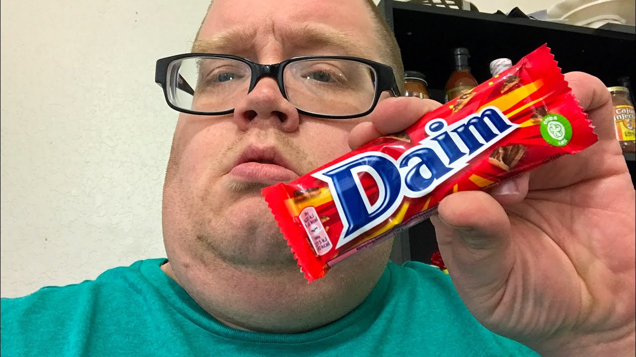 international candy box Daim almond toffee bar from Sweden