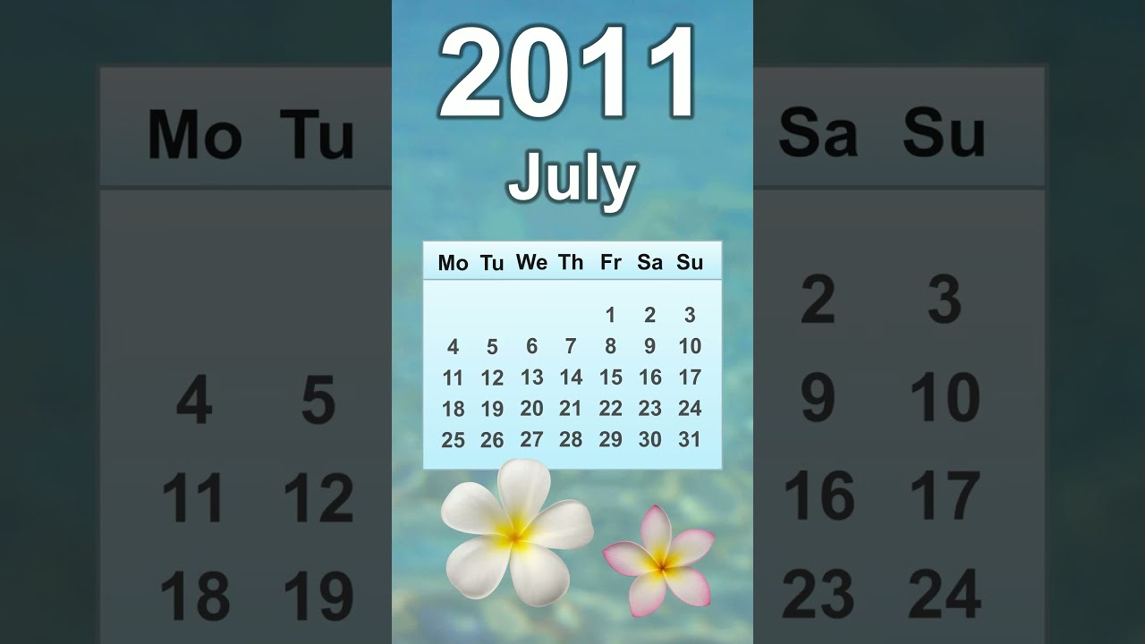 July 2011 Calendar