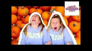 "pumpkin spice taste test… i have regrets? #EmmaChamberlain_Fanclub" Good Karma Pumpkin Spice Nog