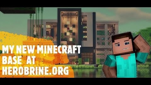 I Recreated my minecraft base at Herobrine.org / @DeathslayerGaming