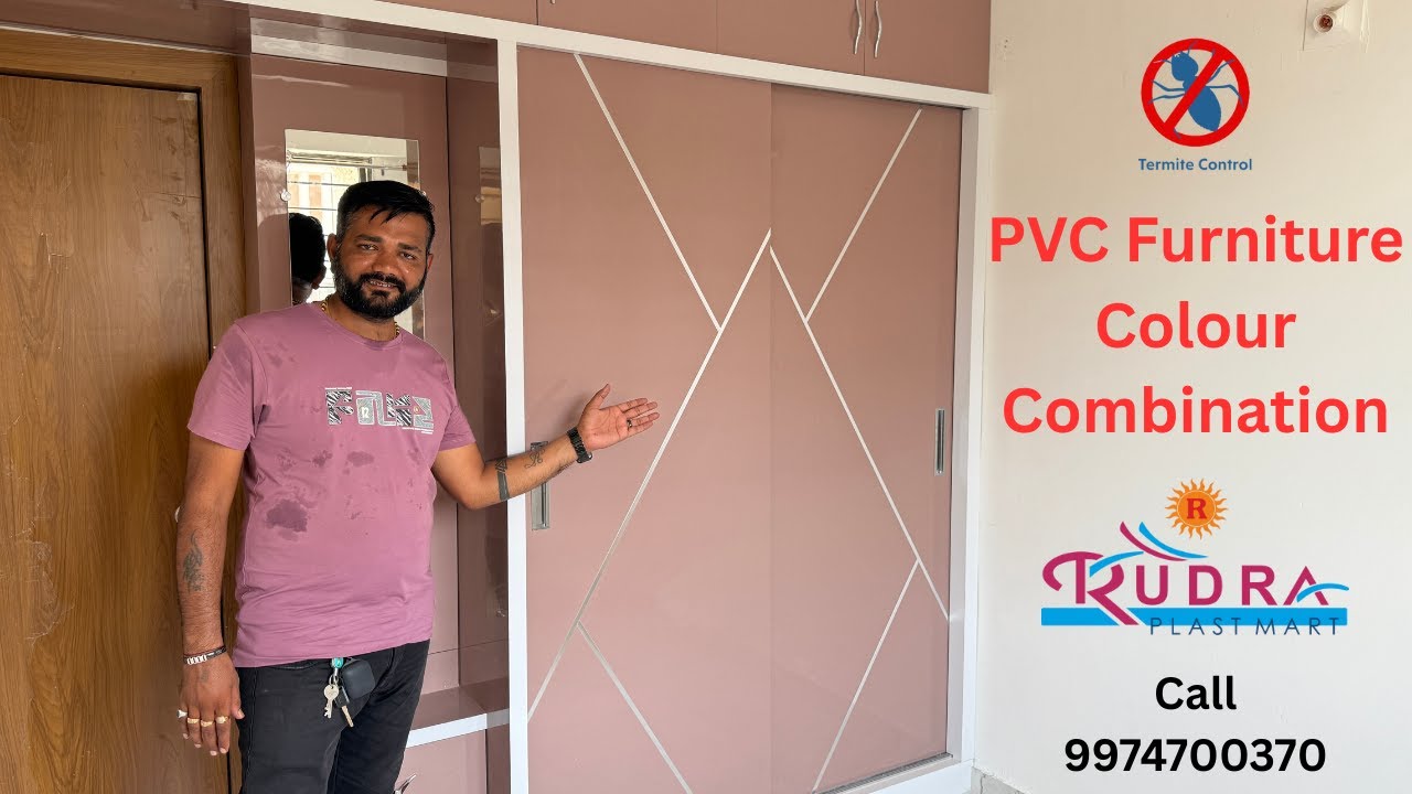 Pvc Based Combinations PVC Furniture Colour Combination | Modular Kitchen PVC Cabinets | Low ...