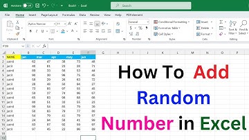 how to add random number in excel | random number generator excel | excel formula