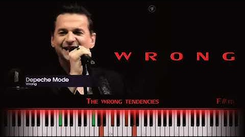 Depeche Mode Wrong - Amazing Piano Cover