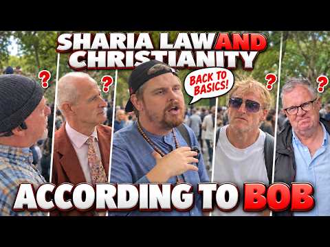 Sharia Law and Christianity Explained to liberals by Bob | Atheists & Muslims | Speakers’ Corner