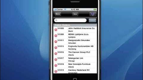 iPhone applicaiton: Use iPhone to Access Microsoft Dynamics NAV