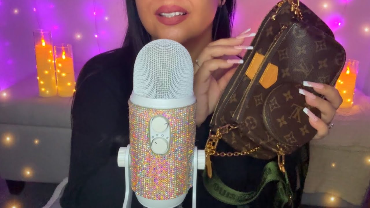 ASMR Bag Collection! 👛✨👜 P.2 (whisper rambles, tapping, scratching on leather)