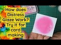 Distress Micro Glaze // Using It Through A Stencil To Create Resist Backgrounds