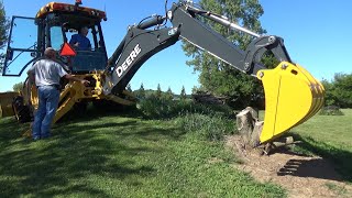 John Deere 310 SL backhoe, First Time Use