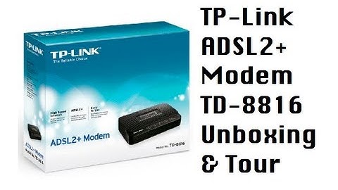 TP Link ADSL2+ Modem TD-8816 - Unboxing & Tour