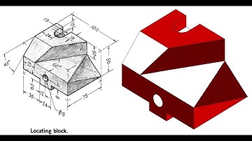 Locating Block in SolidWorks | SolidWorks Tutorial | Part Design | Part No. #31