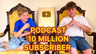 بودكاست 10 مليون مشترك 💚 10 million subscriber 🥳