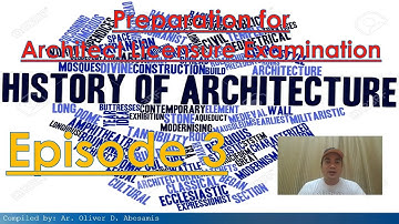 HoA - History of Architecture QUESTIONS - Episode 3 - Architect Licensure Exam - ALE REVIEW