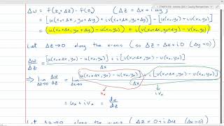 Complex Variables: The Cauchy Riemann Equations