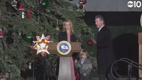 California governor and Gilroy girl with Down Synd...