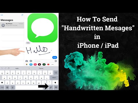 Video: Hoe doe je het handgeschreven bericht op iOS 10?