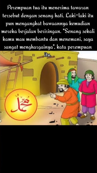 Kisah Rasulullah dan Perempuan Tua yang Membenci Beliau #kisahnabi #kisahislami #shorts