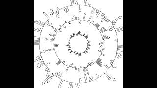 Celebrity Arrows growing from circles. Draw by openFrameworks Wealth