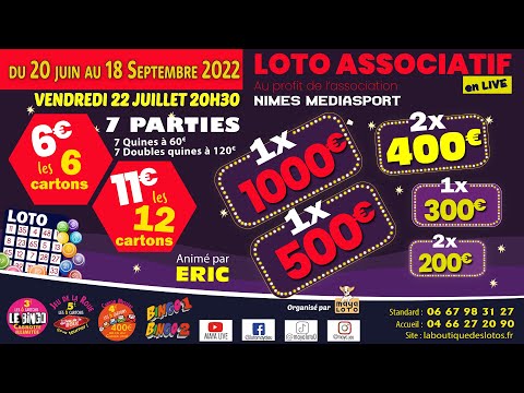 Loto MAYA en LIVE du Vendredi 22 Juillet 2022