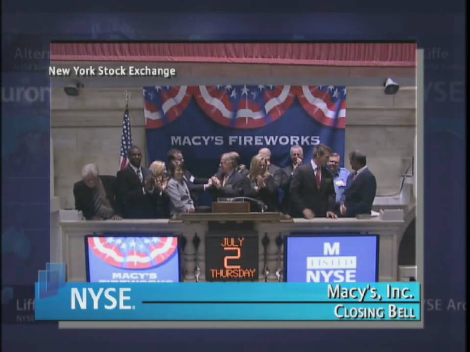 2 July 2009 NYSE Closing Bell Macys