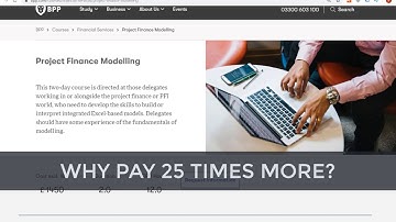Project Finance Modeling Course  - Financial Modeling Online in Excel