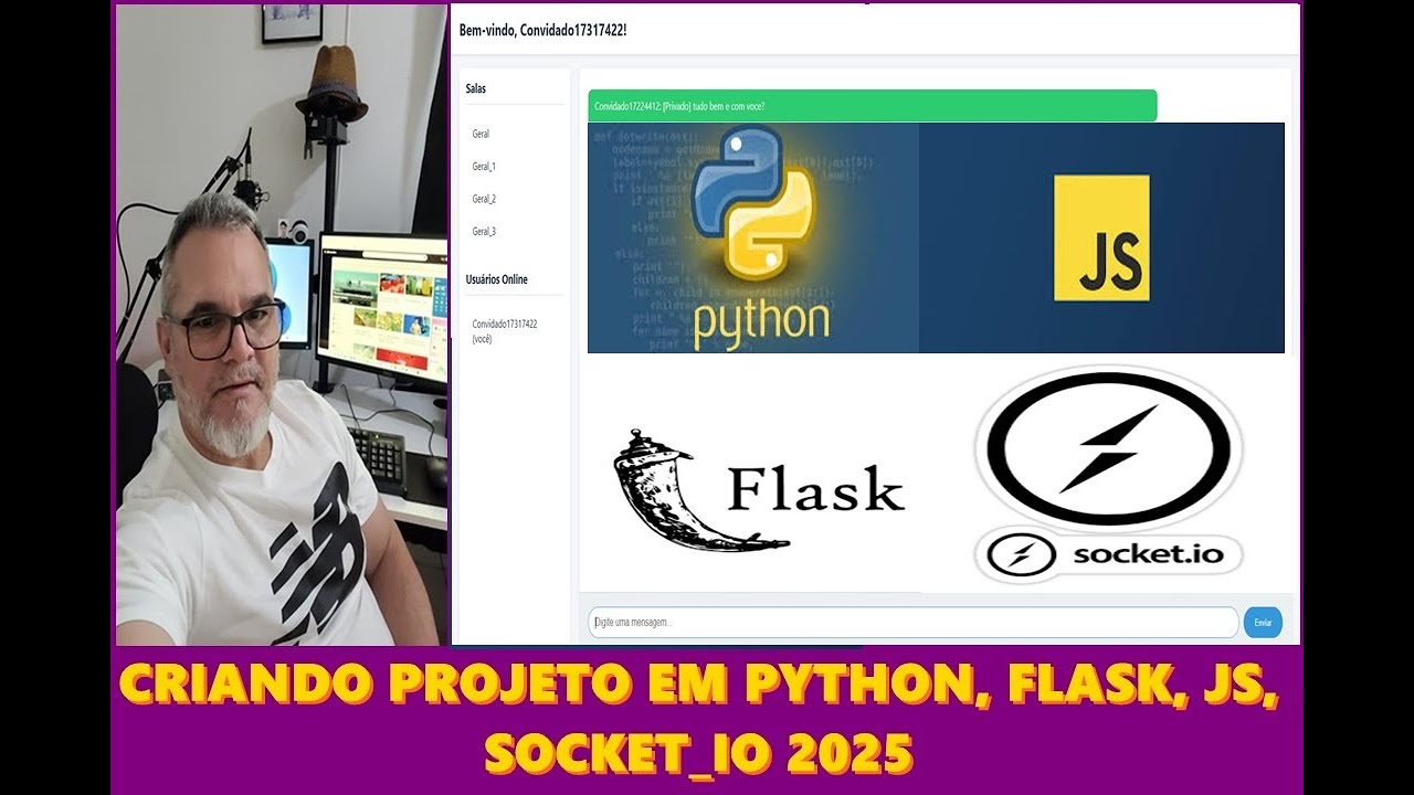 Aplicação Web em Python com Flask, JavaScript e Socket.IO para ...