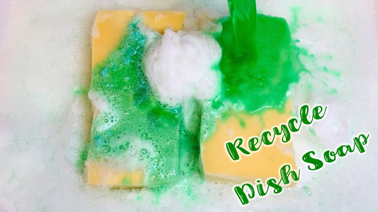 ASMR Sponge Squeeze 48.Recycle Dish Soap YouTube