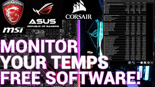 How to Monitor CPU and GPU Temperatures! YOU NEED TO DO THIS WHEN YOU BUILD A PC! 🌡🌡🔥🔥