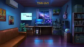 Anime Music Studio Background | Cozy 2D Room for Animation & Streaming