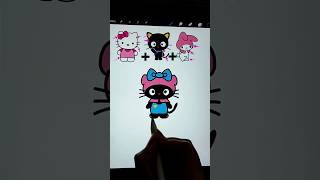 Hello kitty + Chococat + My melody 😍 #hellokitty #chococat #mymelody #sanrio #cute #drawing