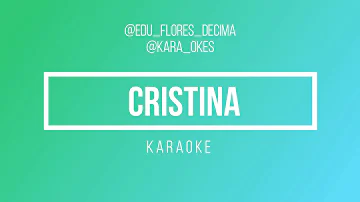 Cristina + Sebastian Yatra + Karaoke + Tono mujer