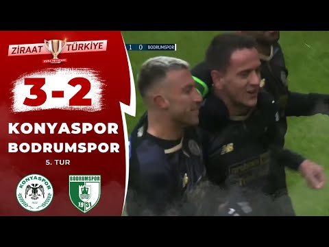 Konyaspor 3 - 2 Bodrumspor MAÇ ÖZETİ  Ziraat Türkiye Kupası 5  Tur Maçı 22 12 2022