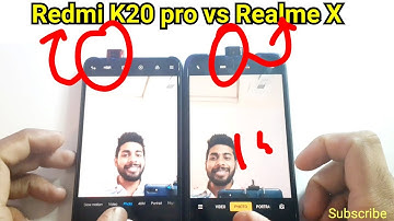 Redmi k20 pro vs Realme x popup slefie speed test