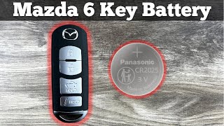 How To Change A Mazda 6 Remote Key Fob Battery 2014 - 2019 DIY Remove & Replace  Key Batteries - YouTube