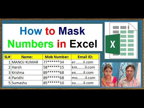 mask in excel