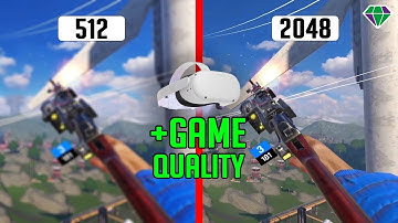 Quest 2 Higher Quality for Games (Best Resolution Settings on Sidequest) - and How to record Them