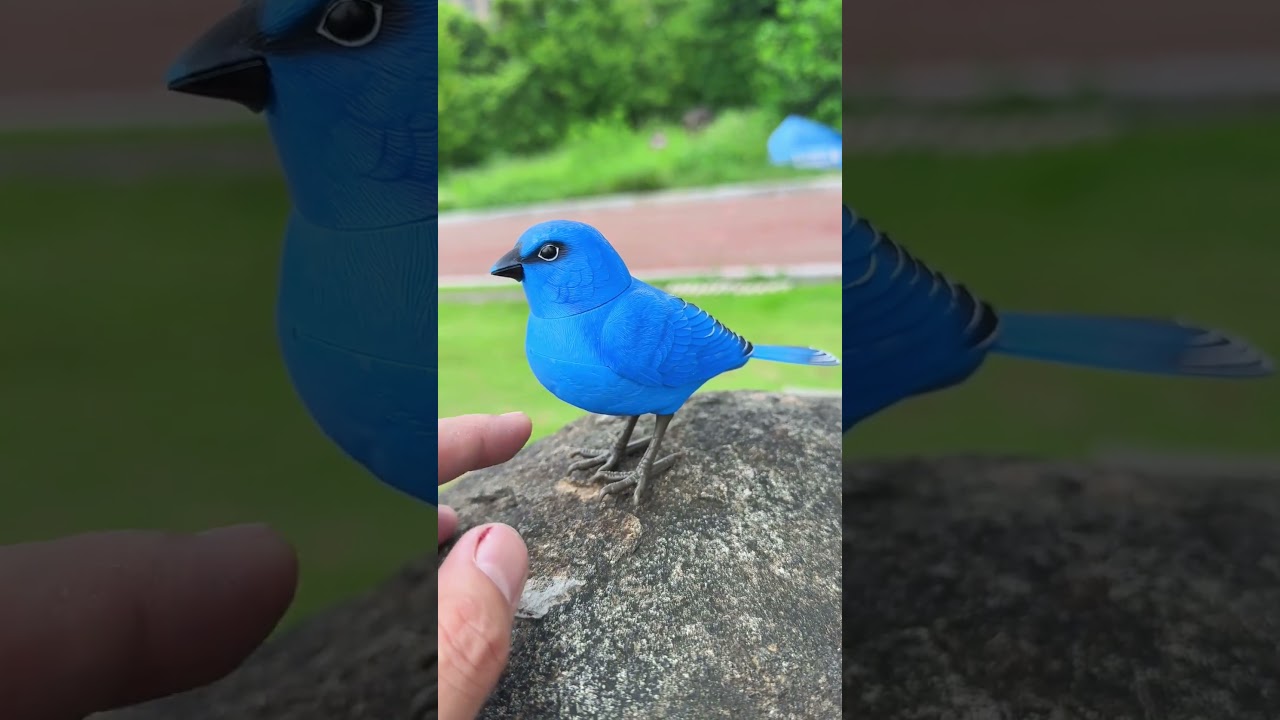 Kibtoys blue Bird toy simulation electric singing bird can call and move