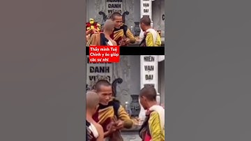 Thầy minh Tuệ chỉnh ý áo giúp các sư nhỉ #shorts