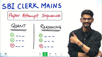 🔥Paper Attempt Sequence for SBI CLERK MAINS 2025 by Yashraj Sir | Veteran